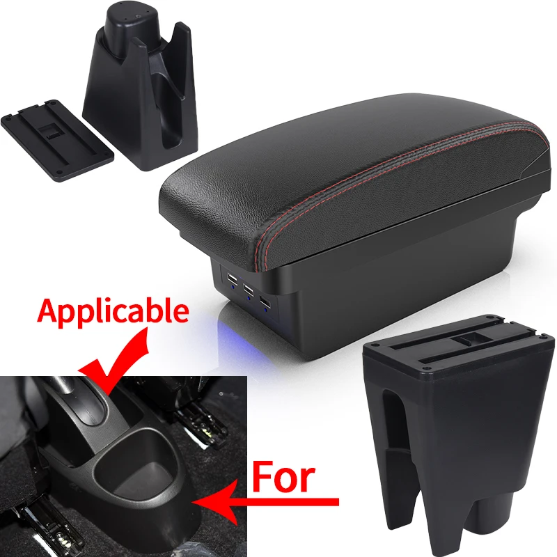 Reposabrazos central con almacenamiento USB para Peugeot 107, C1, Aygo - imagen 2