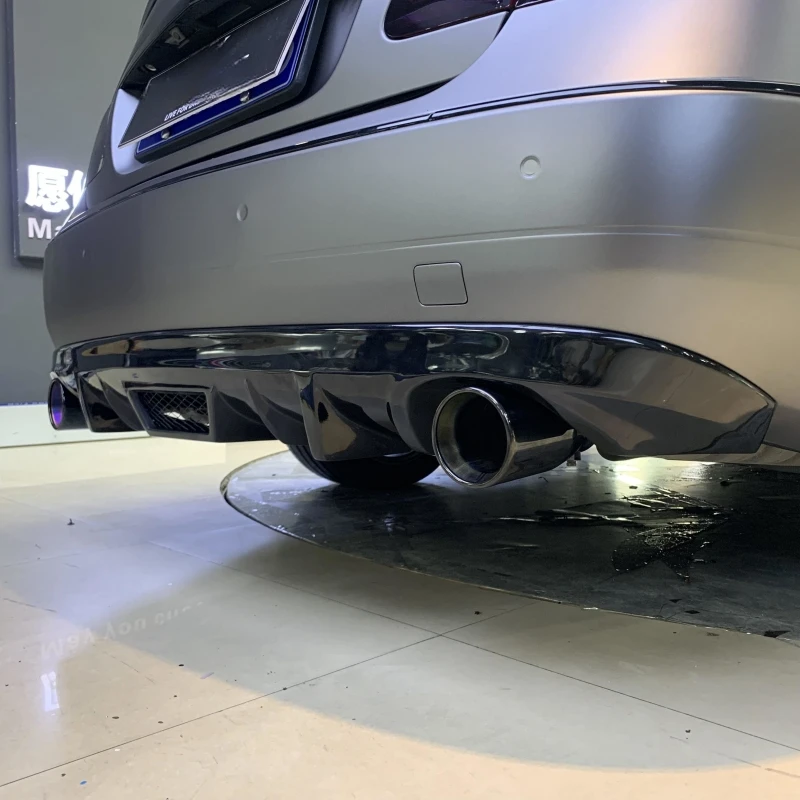 Difusor de parachoques trasero de fibra de carbono para mercedes-benz Coupe W207 C207 A207 E200 2009-2013 parachoques deportivo - imagen 3