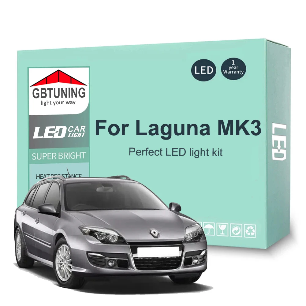 Kit Bombillas LED Interior Canbus Renault Laguna 3 2008-2015