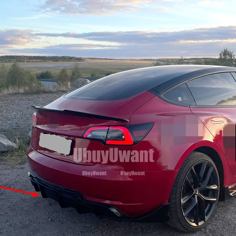 Difusor de Parachoques Trasero Tesla Model 3 2017-2019 UBUYUWANT - imagen 3