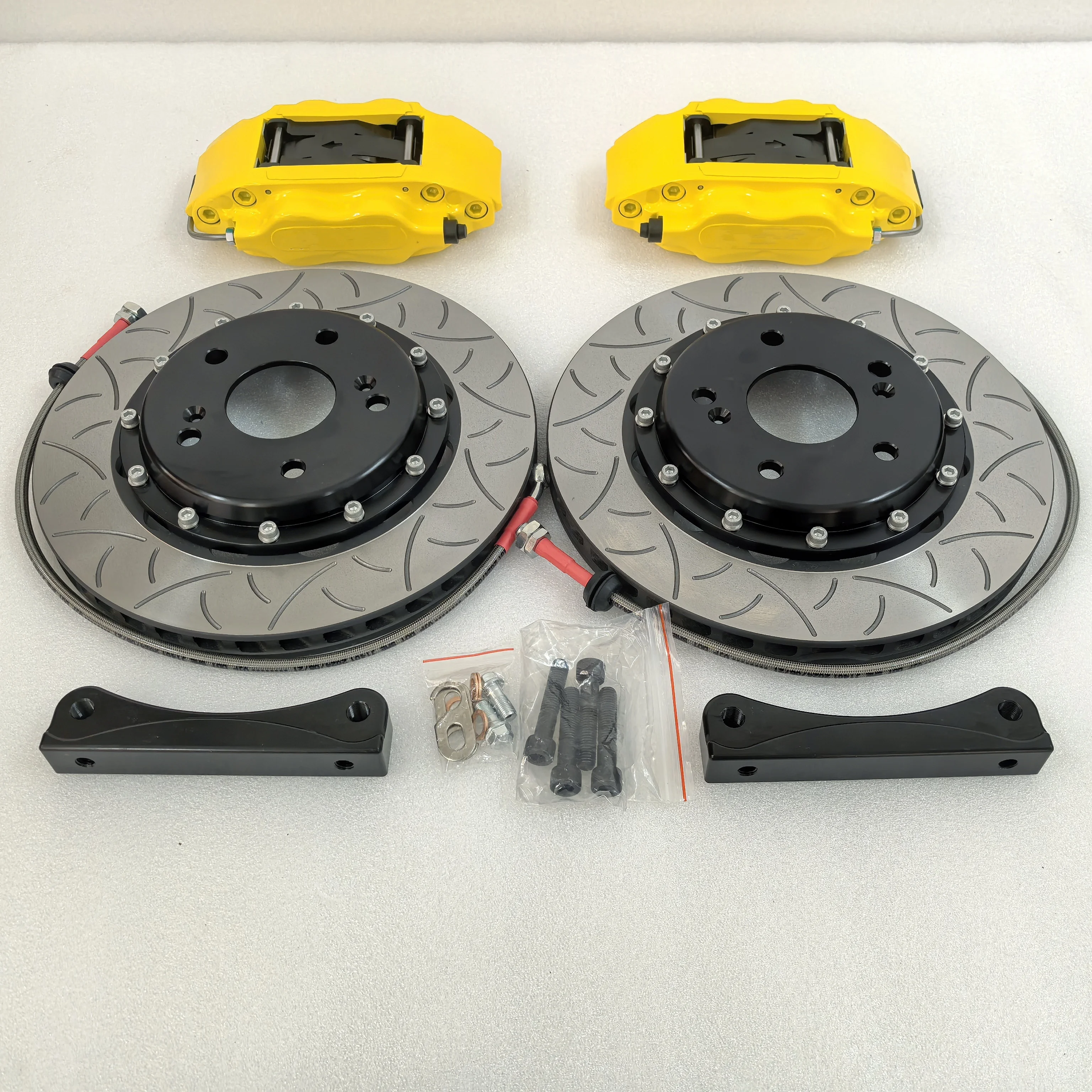 Kit frenos 4 pistones 7600 - rotor 300x24 Honda Civic EK Delantera - imagen 2
