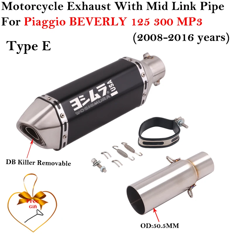 Piaggio Silenciador de escape Beverly MP3 X10 DB Killer 2008-2016 - imagen 5
