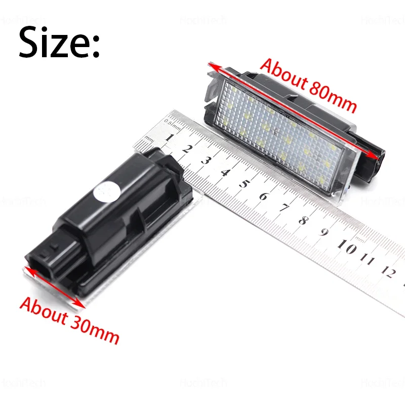 Luz de matrícula LED sin errores Renault Mégane III, Clio y Laguna II - imagen 3