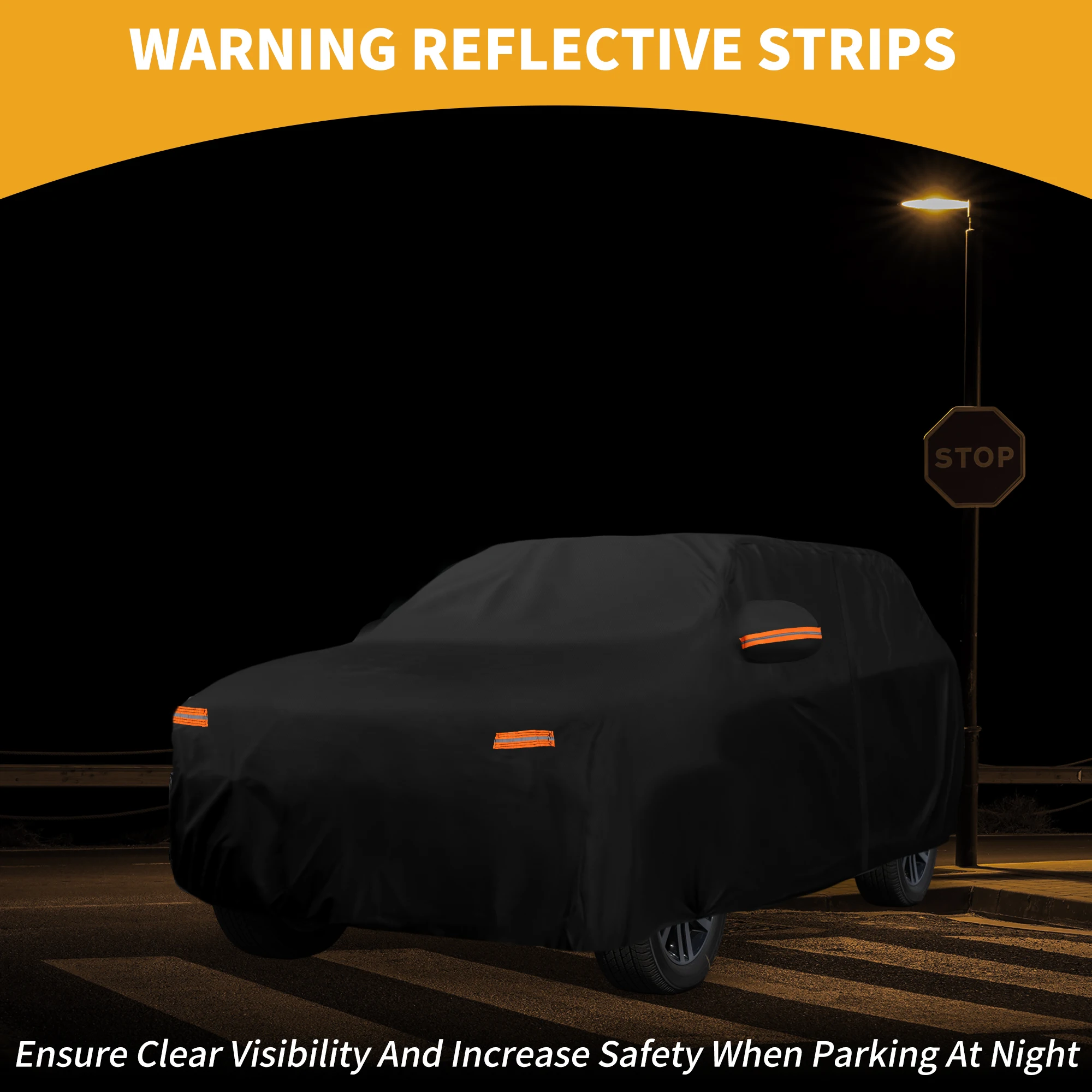 Funda impermeable Autohaux para Kia EV9 con bandas reflectantes - imagen 3