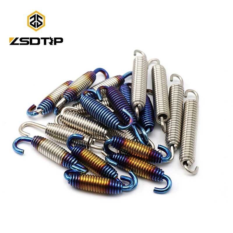 Muelles de unión del escape para motocicleta ZSDTRP de acero inoxidable