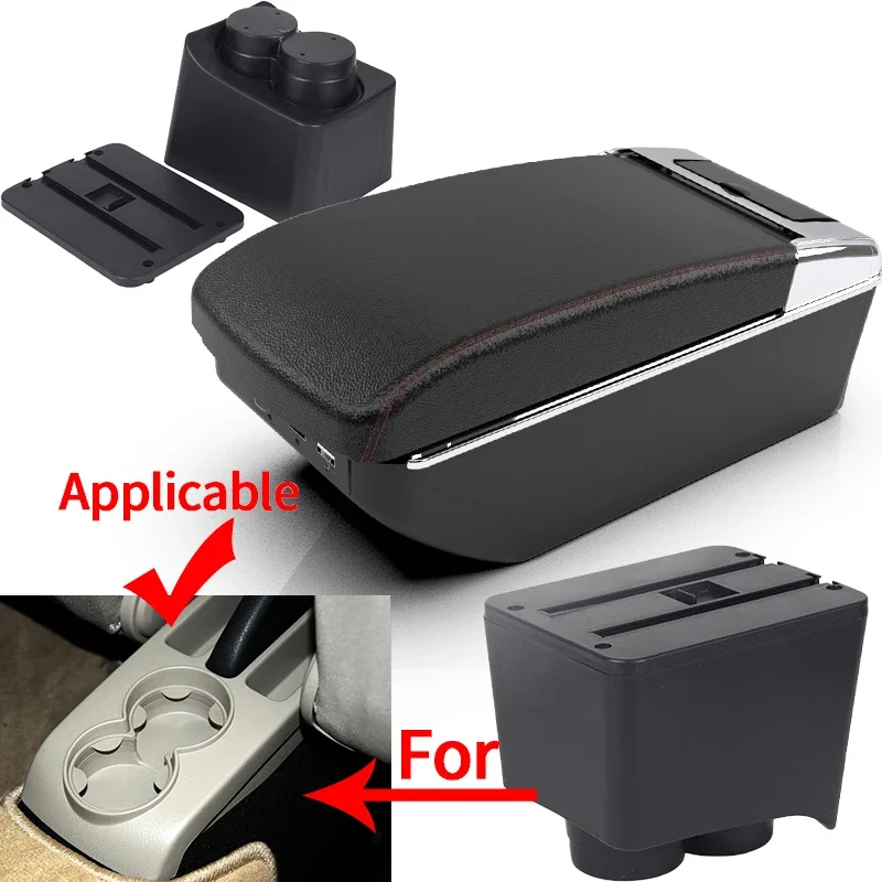 Reposabrazos Volkswagen Polo 9N 2002-2009 con USB - imagen 2