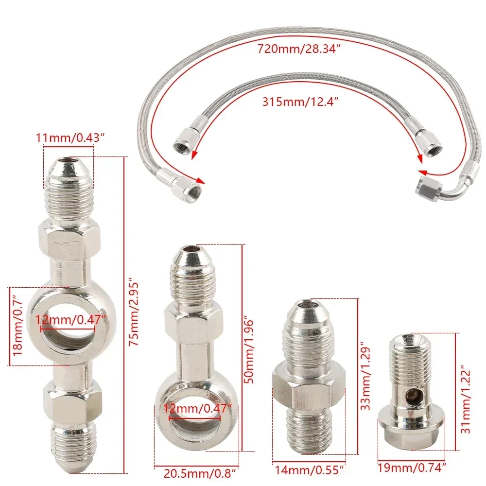 Kit de línea de aceite turbo para Subaru y Mitsubishi