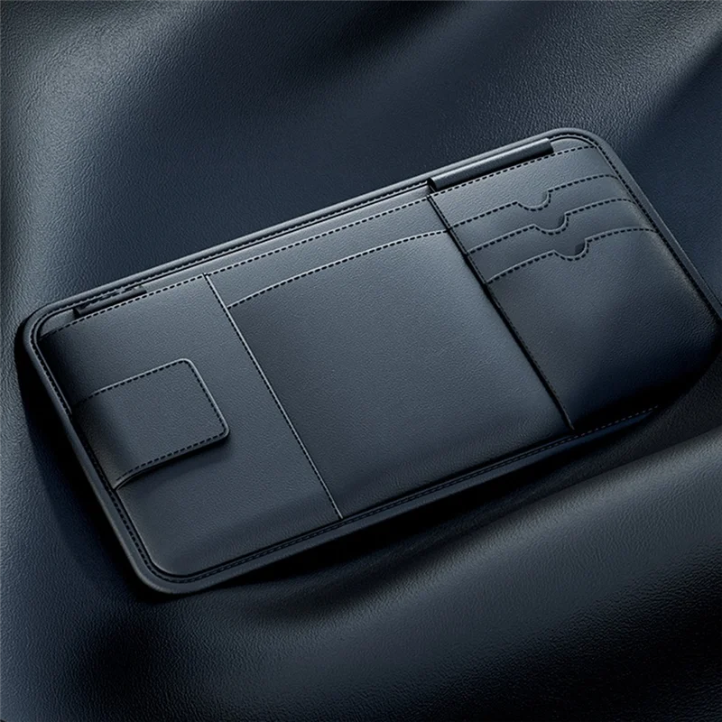 Organizador de visera AB56 para gafas, tarjetas y licencia – Coche