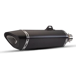 Silenciador escape con logotipo láser compatible Kawasaki ER6N Z800 Suzuki SV650