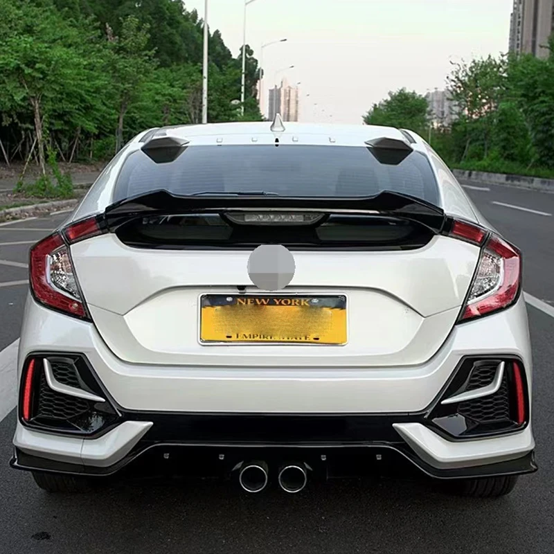 Alerón trasero negro alto brillo Honda Civic FK 2016-2021 - imagen 2