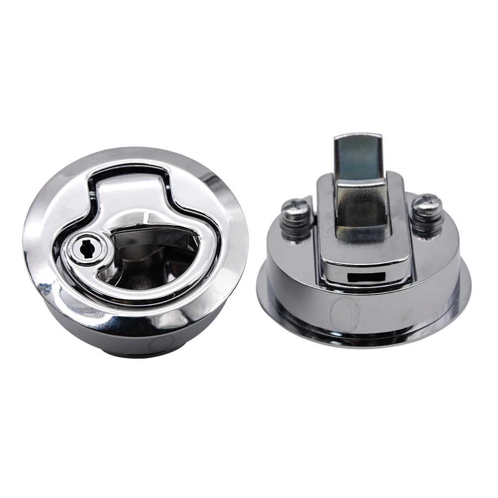 Cerradura escotilla tirador al ras acero inox 2" – Autocaravana yate - imagen 4