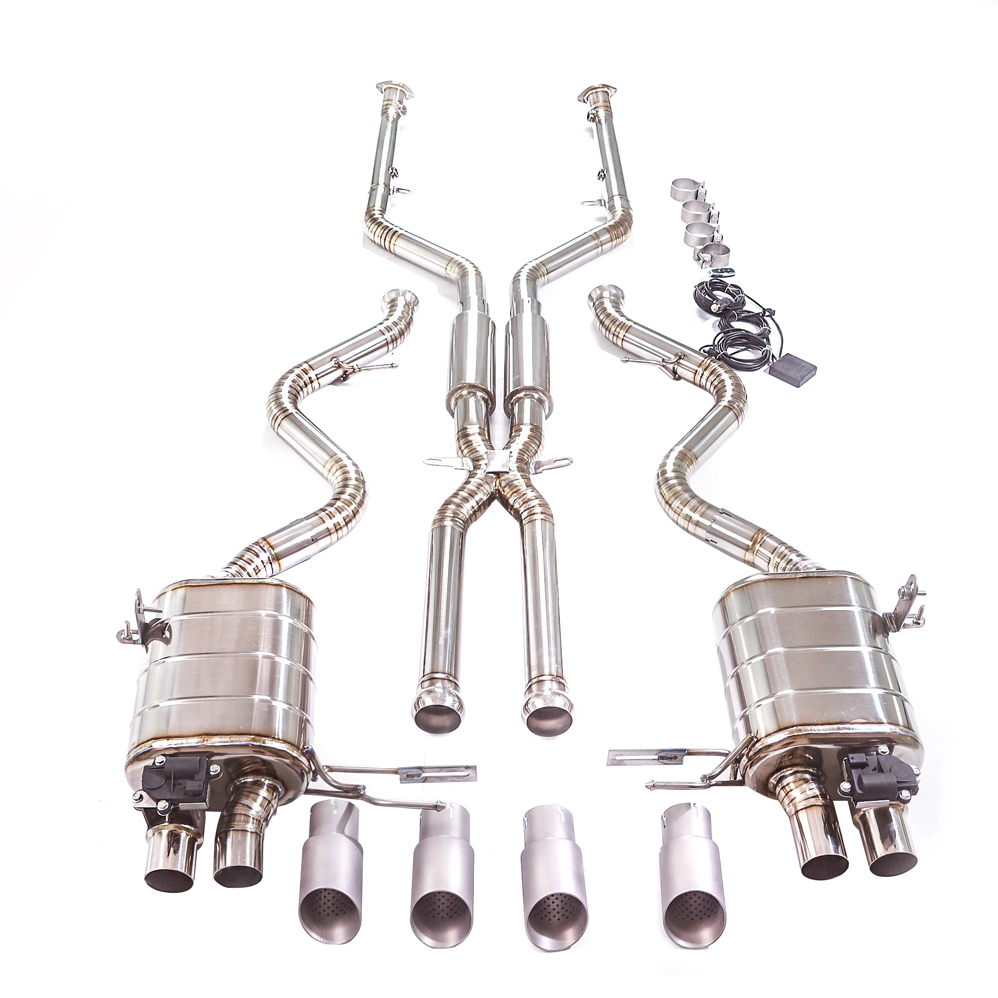 GFC Catback silenciador de escape válvula eléctrica – BMW M3/M4 E90-E93 - imagen 4