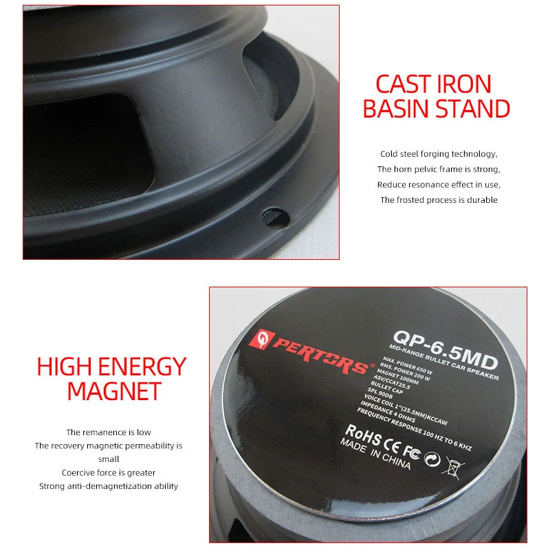 Woofer medio 6,5pulgadas 650W para coche – Audio Tuning - imagen 5