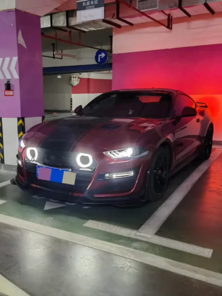 Parachoques delantero Ford Mustang 2015-2023 con splitter y luz LED - imagen 2