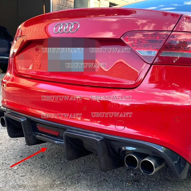 Difusor trasero de parachoques fibra de carbono Audi A5 S5 2008-2015 - imagen 5
