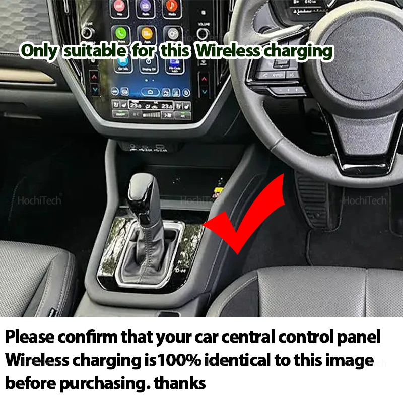 Alfombrilla de silicona para cargador inalámbrico Subaru Forester 2025 - imagen 2