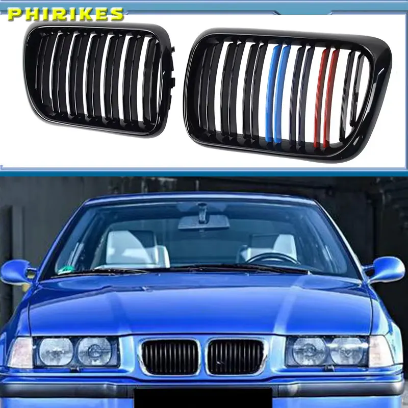 Parrilla delantera negra mate BMW E36 318i-328i 1997-1998