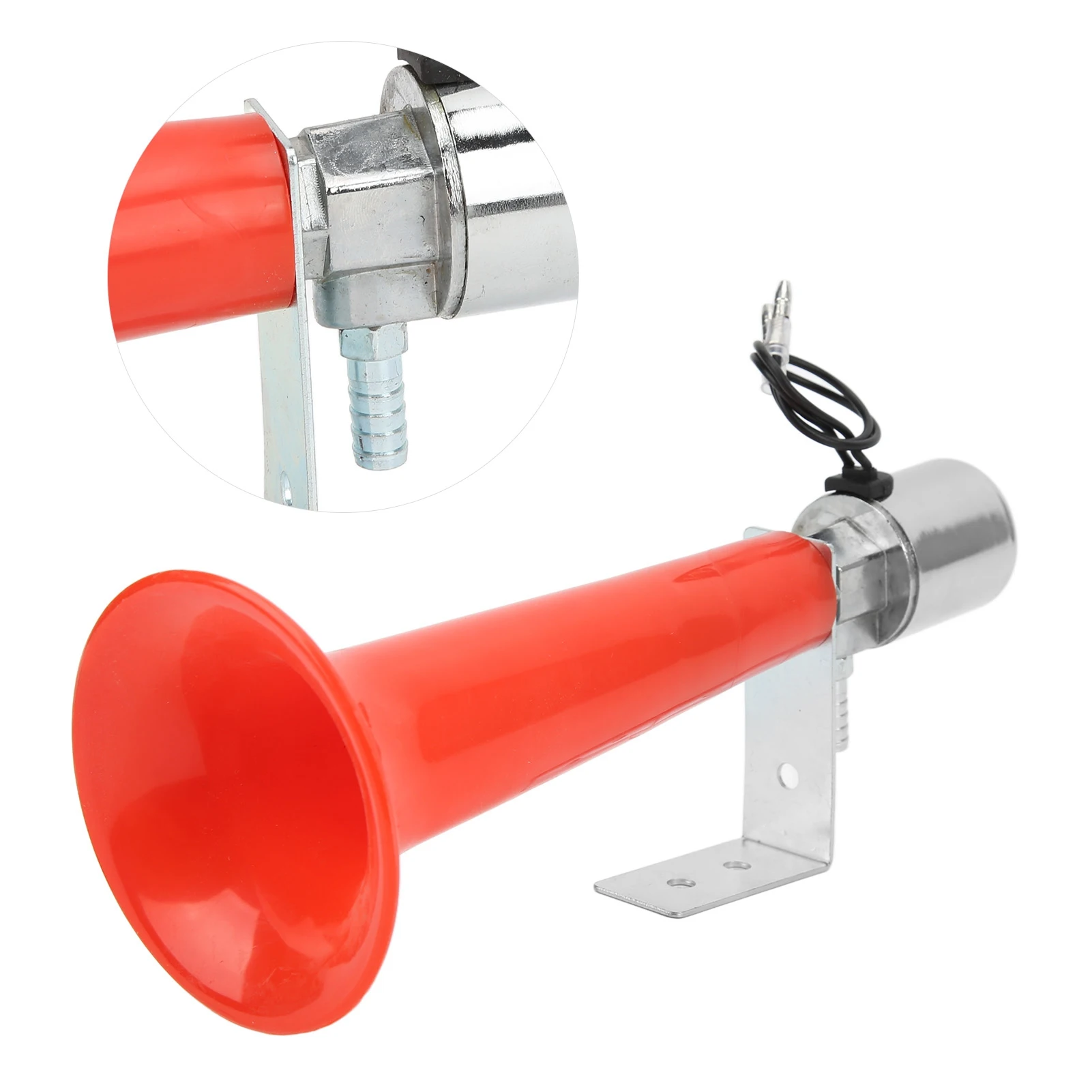 Bocina de aire roja 180 dB 12V/24V uso universal coches camiones SUV - imagen 3
