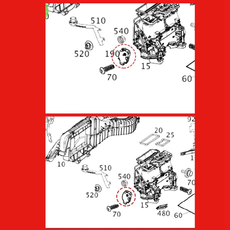 Servomotor A/C 1699060100 Mercedes-Benz Clase A B C E W205 W213 W246 - imagen 5