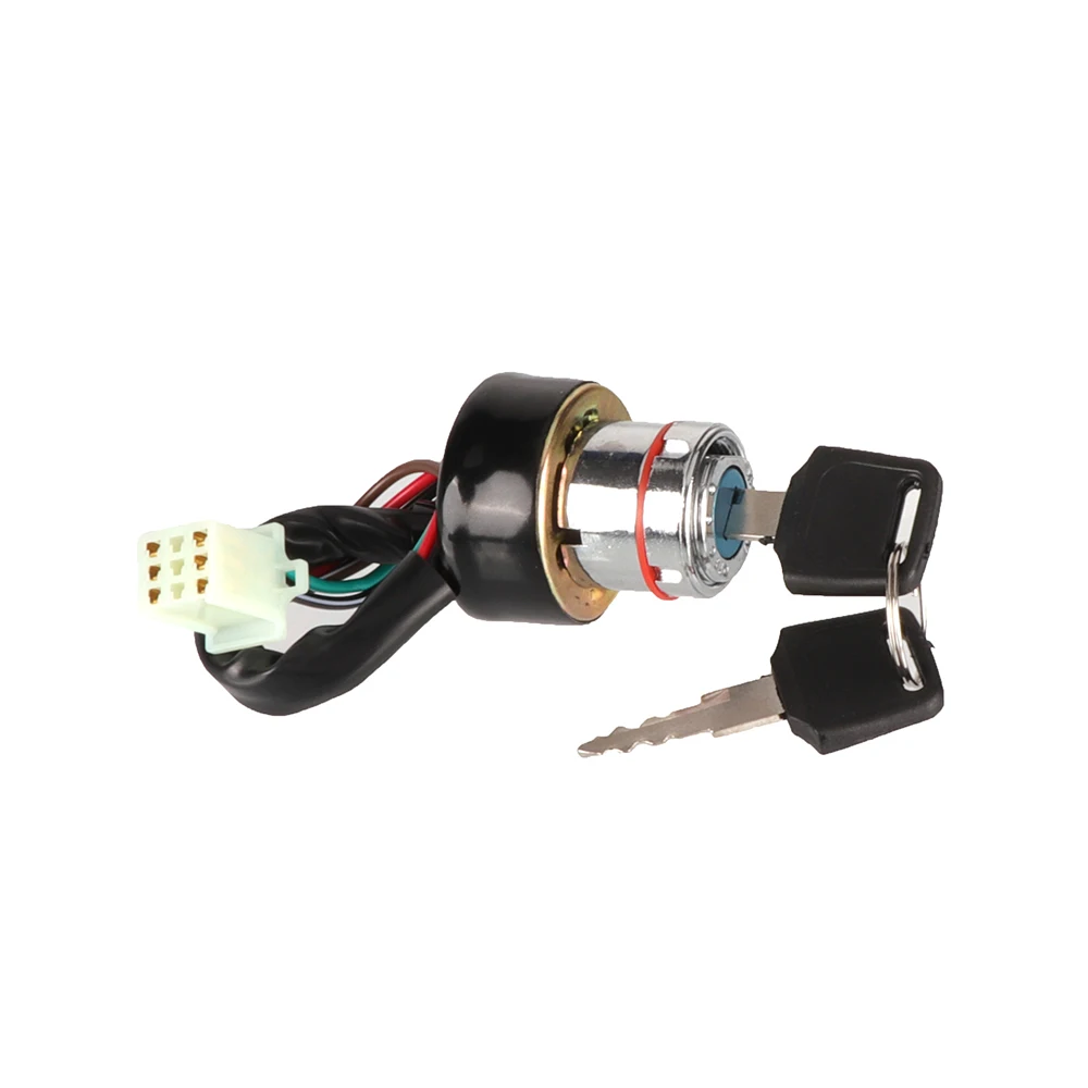 Conmutador de arranque universal 6 cables 2 llaves Harley Yamaha Honda Suzuki - imagen 2
