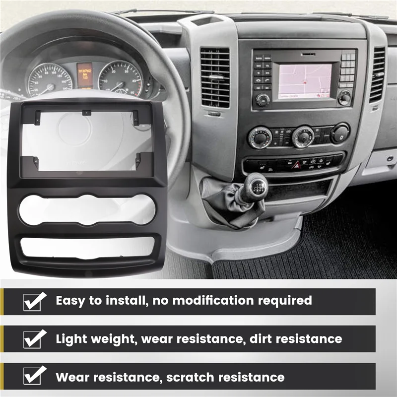 Marco fascia radio para Mercedes Sprinter W906 – Kit montaje - imagen 3