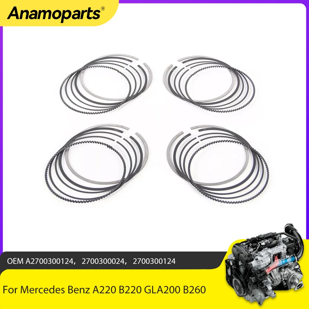 Juego de anillos de pistón Mercedes M270/M274 1.6 2.0 motor