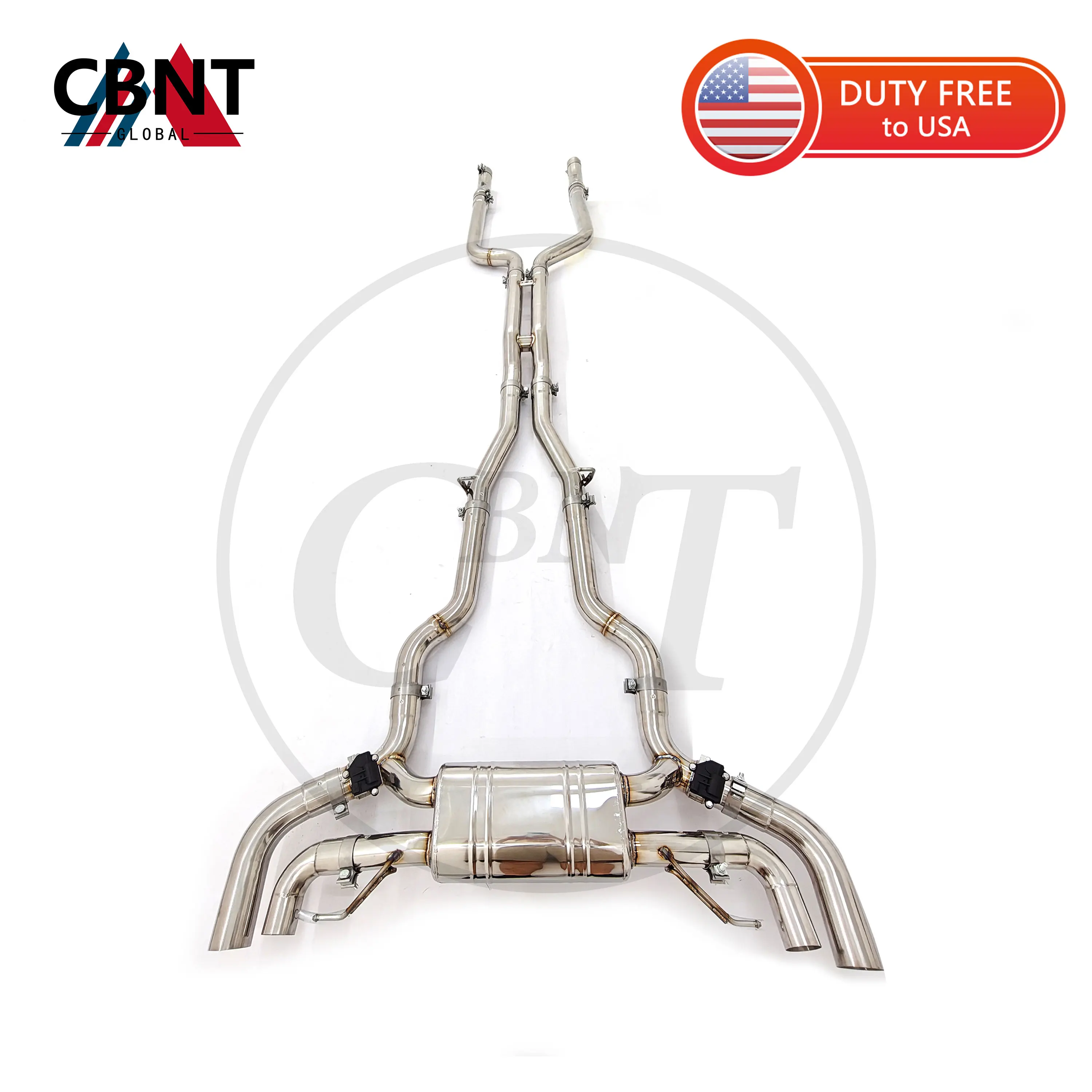 Escape deportivo CBNT catback para BMW M550i G30 4.4 Biturbo