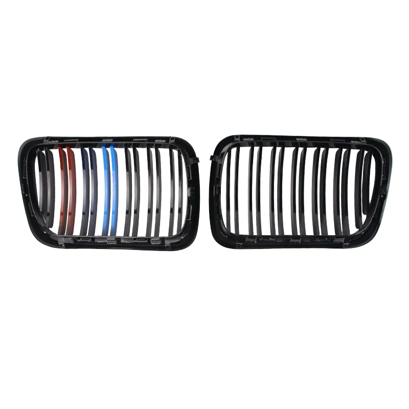 Rejillas Kidney BMW E36 M3 1997-1999 Racing Doble Listón Negro - imagen 3