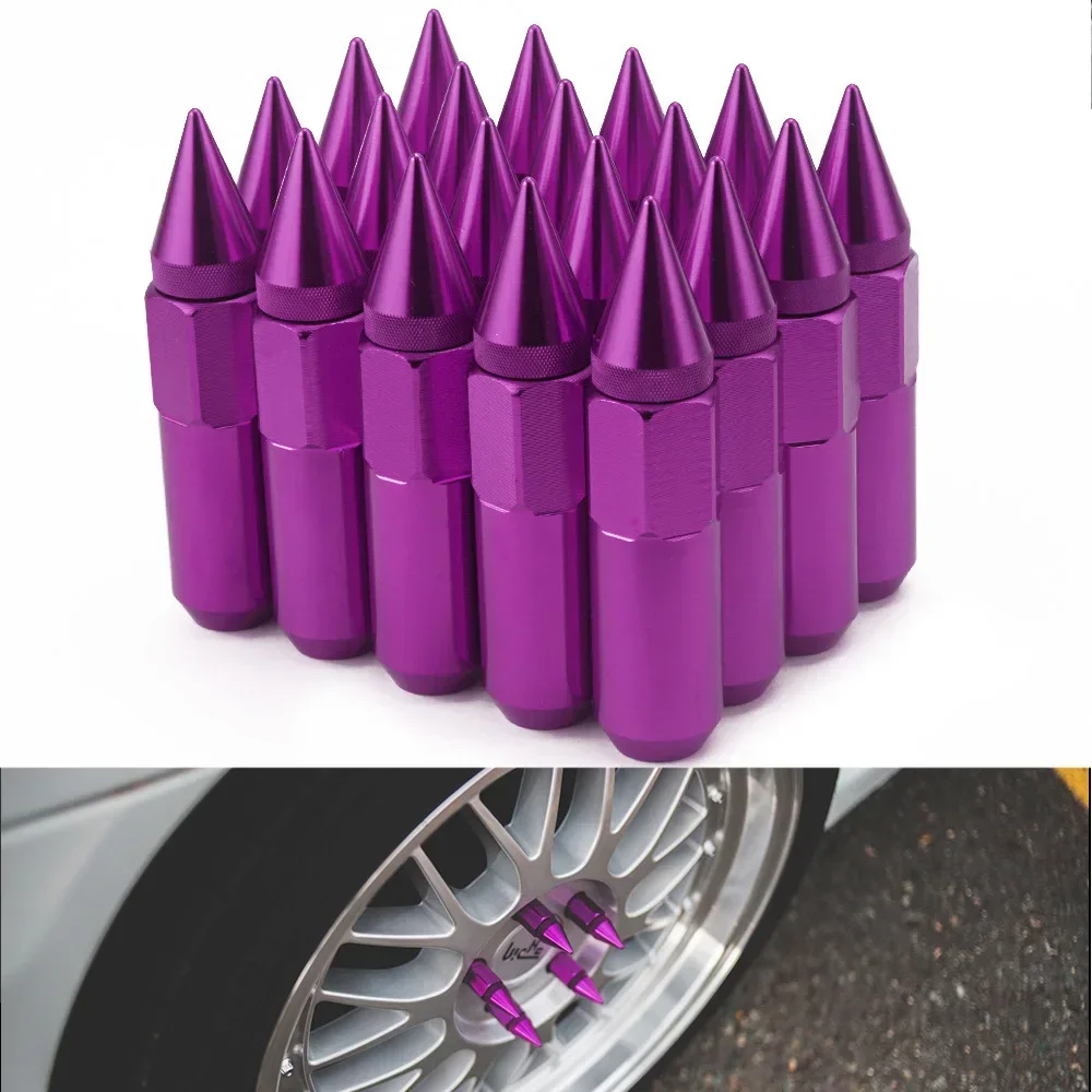 Tuercas de llantas de aluminio con púas sintonizador – M12 x 60 mm - imagen 3
