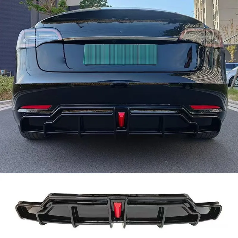 Difusor trasero negro para Tesla Model 3 (2019-2023) - imagen 2
