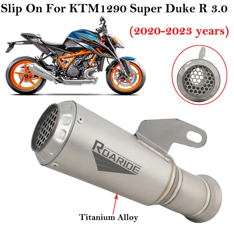 Silenciador de escape KTM 1290 Super Duke R, titanio 2020-2023