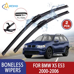 Kcimo limpiaparabrisas sin hueso tipo U 24" + 22" para BMW X5 E53 2000-2006