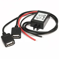 Convertidor DC-DC 12V-5V para coche - USB Mini/Micro macho/hembra