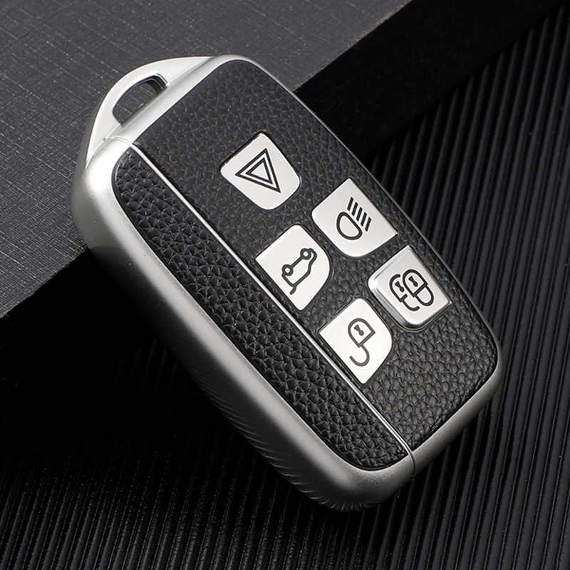Vista de la funda de cuero TPU para mando Fob