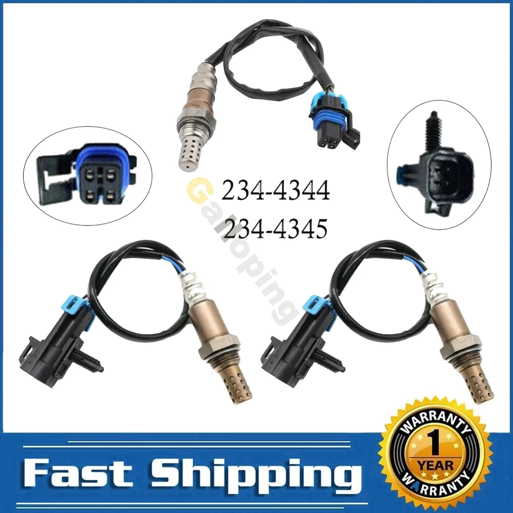 3 uds Sensor de oxígeno O2 1 2 para Chevrolet Astro Gmc Safari 4.3L V6 2003 2004 2005 aguas arriba aguas abajo 4 cables Lambda piezas de automóvil
