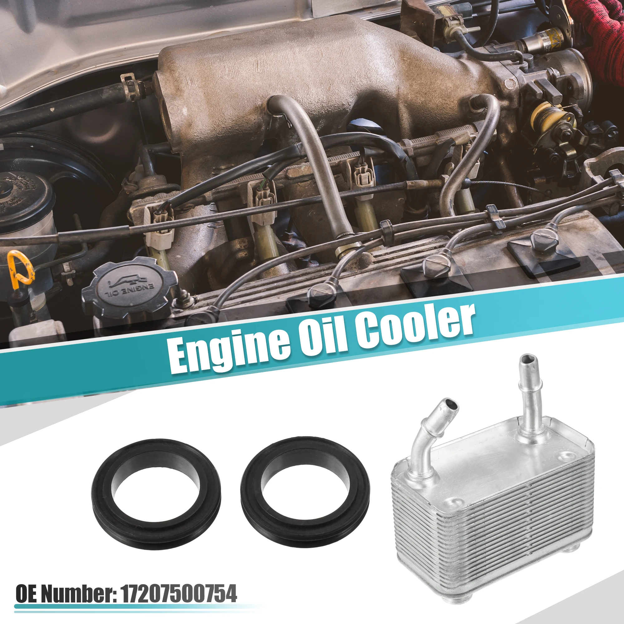 Carcasa enfriador aceite UXCELL con juntas – BMW X5 2000-2006 - imagen 2