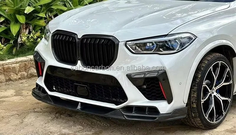 Parrilla delantera de fibra de carbono BMW X5 M F95 2019-2021 - imagen 3
