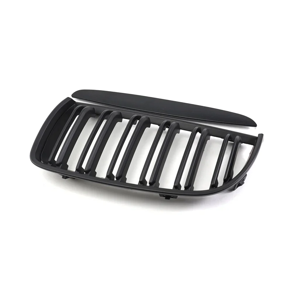 Parrilla doble riñón negro brillo para BMW Serie 3 E90 2005-2007 - imagen 3