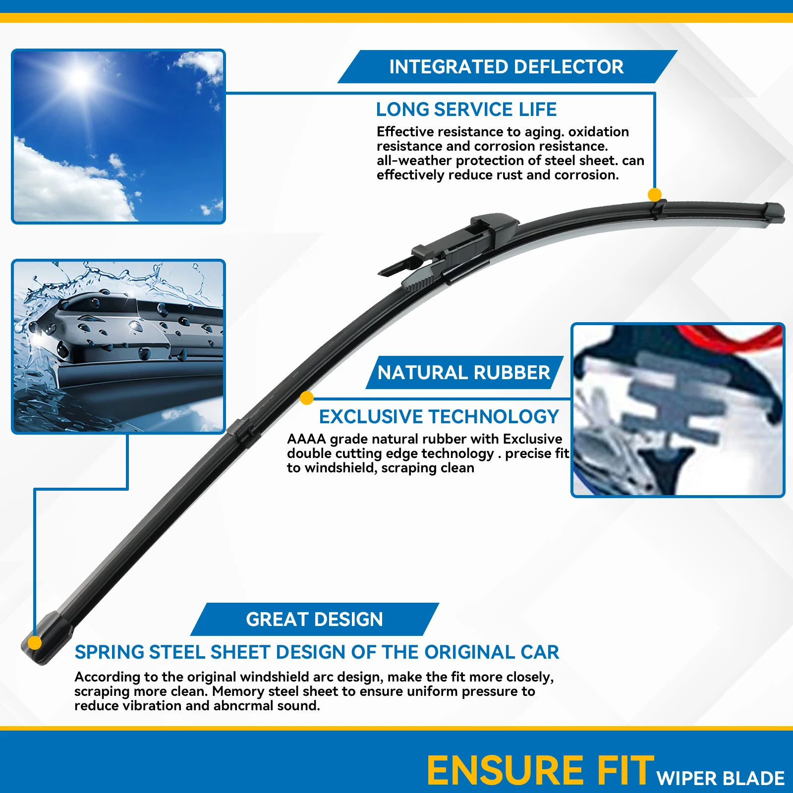 Escobillas limpiaparabrisas delanteras para BMW Serie 5 E60/E61 - imagen 5
