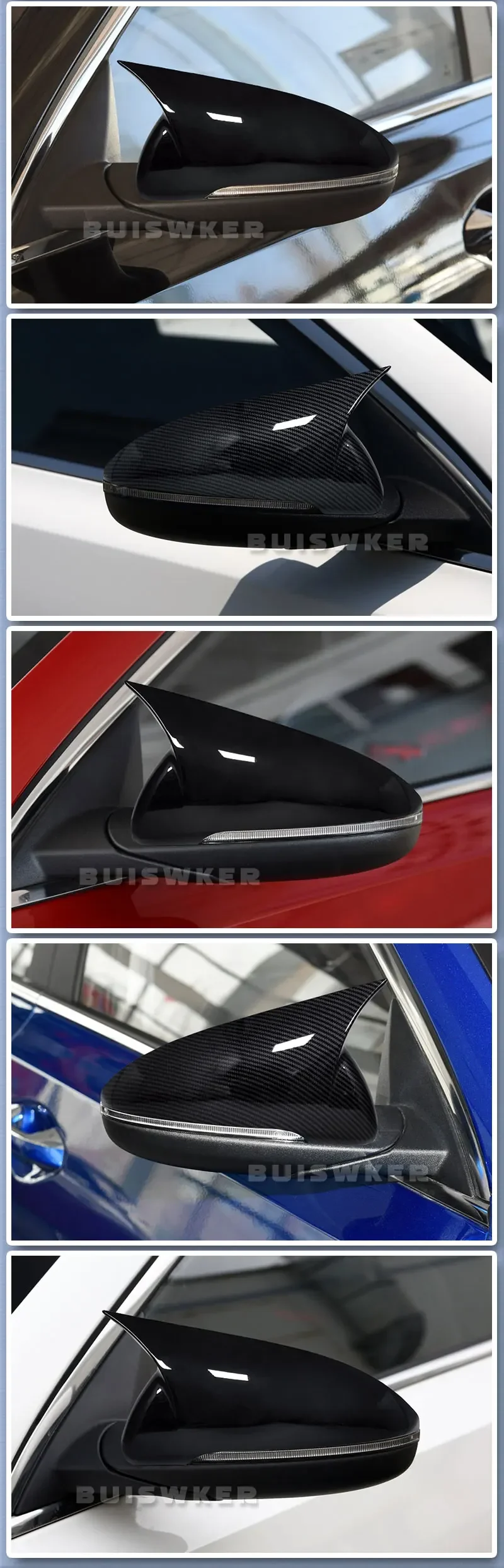 Vista del diseño de la tapa de espejo retrovisor para Kia