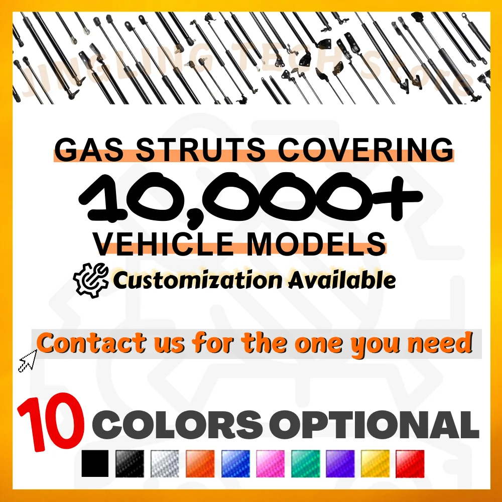 Cantidad (2) puntales de maletero para camioneta JMC Yuhu 9 2019-2024 soportes de elevación de maletero de portón trasero resortes de Gas amortiguadores barras de amortiguadores - imagen 4