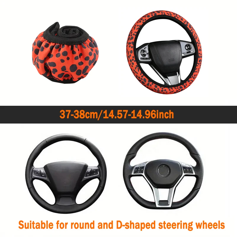 Funda universal para volante – estampado leopardo - imagen 2