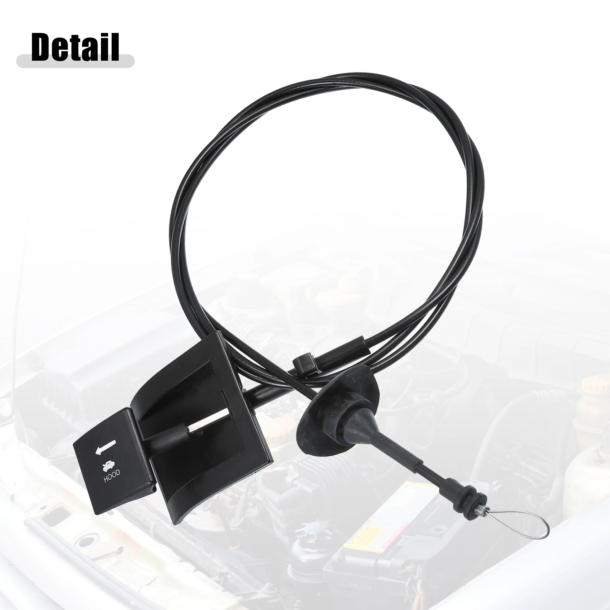 UXCELL E7TZ16916A Cable de apertura del capó Ford F-150 1987-1991 - imagen 3