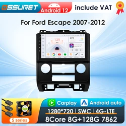 Radio Android 9 pulgadas GPS CarPlay para Ford Escape 2012