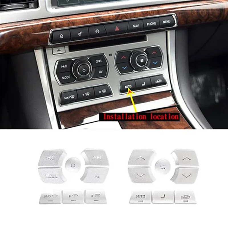 Panel climatizador Jaguar XF 2012-2015 con tapa de botones multimedia - imagen 5