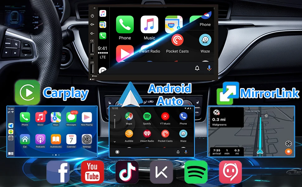 Conexión Apple CarPlay y Android Auto
