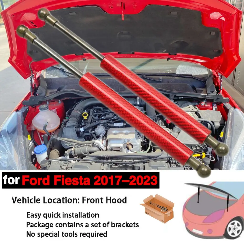 Amortiguadores de capó para Ford Fiesta ST MK8 2017-2023 - imagen 2