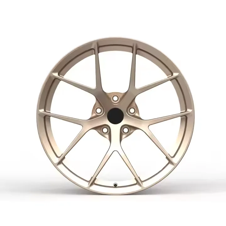 Llantas forjadas plato profundo cromo dorado 5x112 – 18 a 26 pulgadas - imagen 2