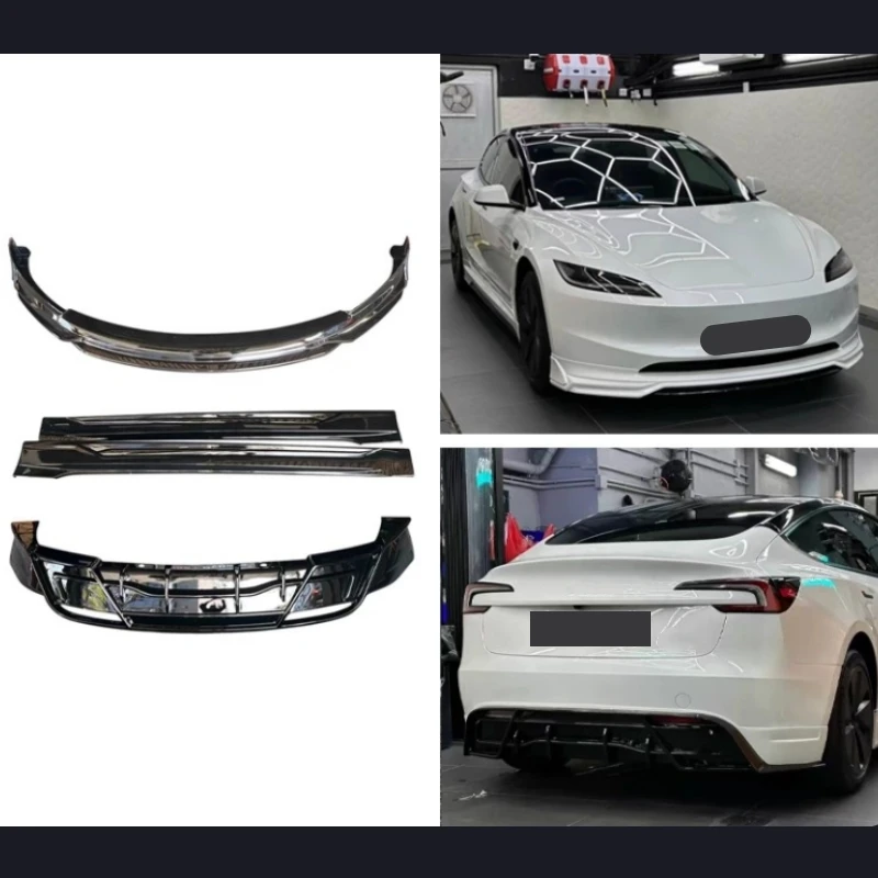 Kit aerodinámico negro brillante para Tesla Model 3 2023