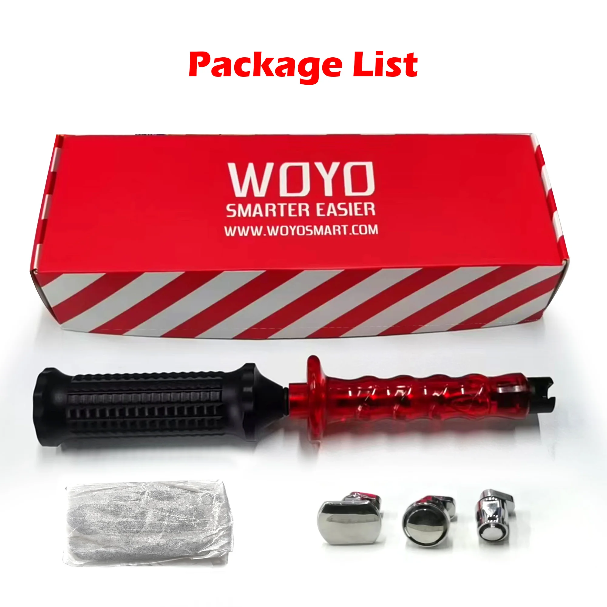WOYO PDR100 Kit de reparación de abolladuras sin pintura herramientas de chapa metálica de coche pegamento frío granizo herramientas de extracción de abolladuras para reparación de carrocería de automóviles - imagen 2
